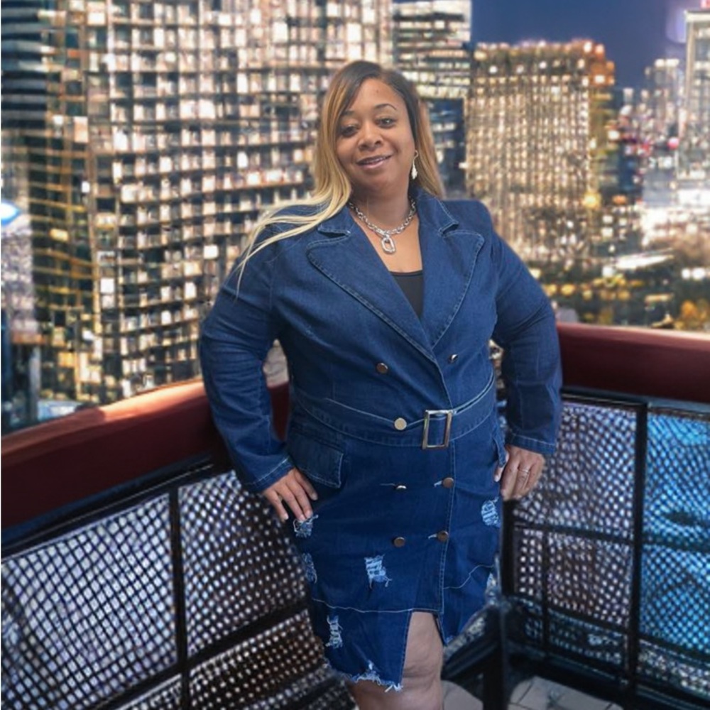 Stylish Denim Jacket Dress